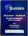 The Softball Group Glover's Blue Spiral Scorebook Field
